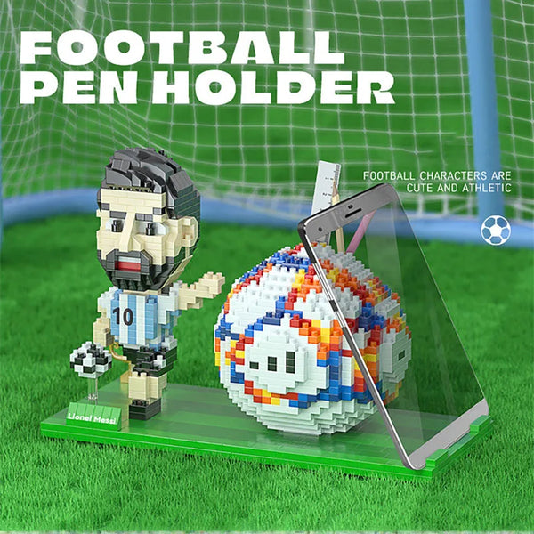 Lionel Messi Football Player Model Mini Size Building Blocks