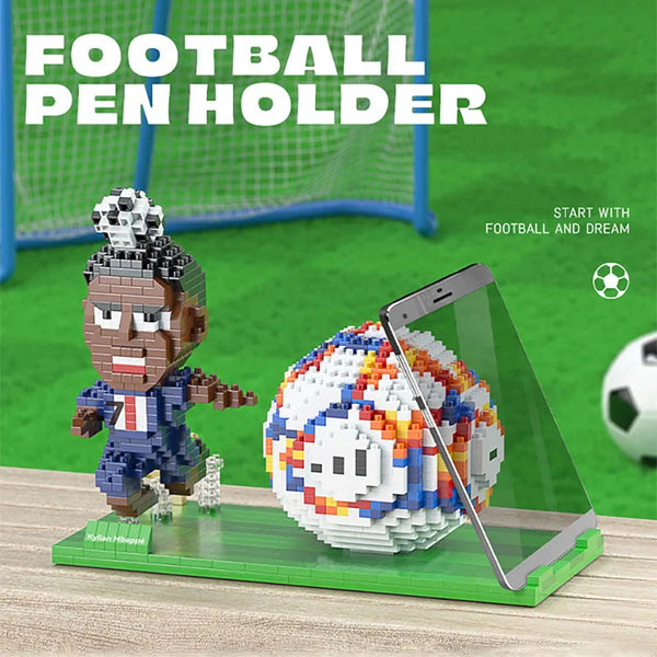 Kylian Mbappé Football Player Model Smartphone Holder Building Blocks