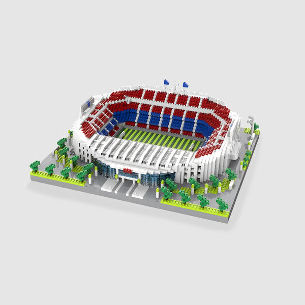 Barcelona Stadium Football Field Model Micro Blocks Bricks Building